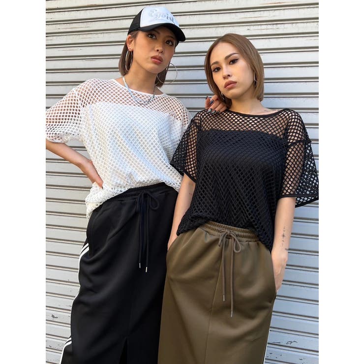 レイヤード半袖メッシュトップス | EGOIST | 詳細画像21 