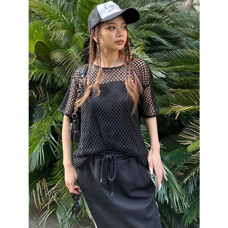 レイヤード半袖メッシュトップス | EGOIST | 詳細画像26 