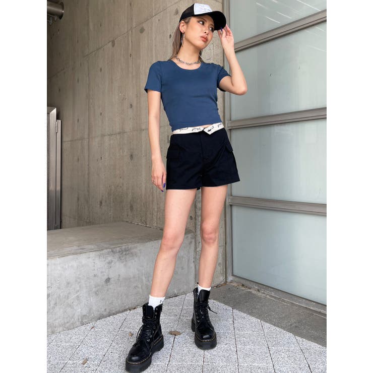 折返しロゴツイルショートパンツ | EGOIST | 詳細画像22 