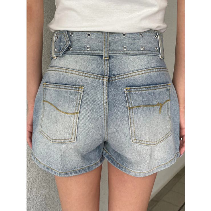 ハトメベルト付デニムショートパンツ | EGOIST | 詳細画像9 