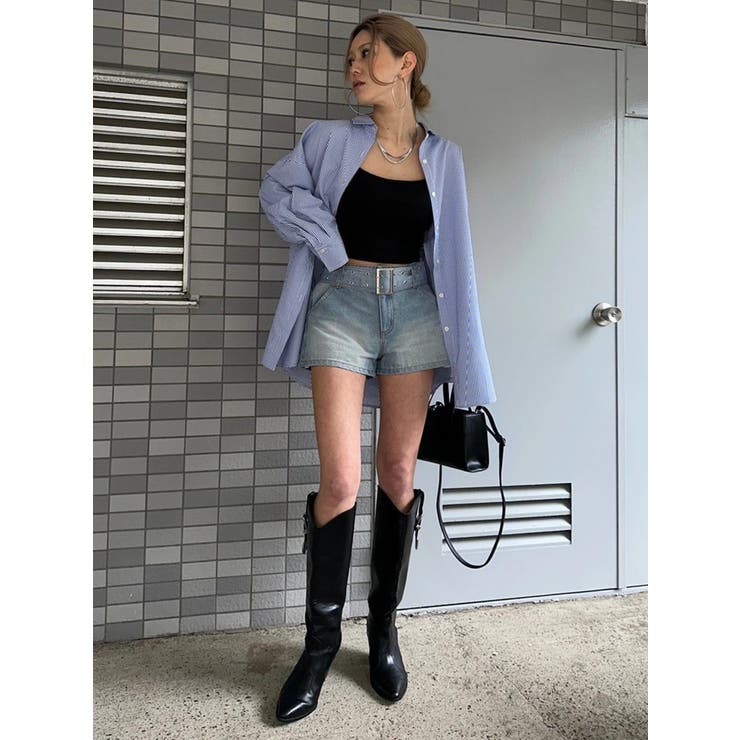 ハトメベルト付デニムショートパンツ | EGOIST | 詳細画像16 