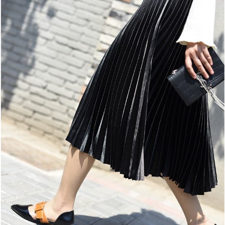 プリーツ フレア スカート | elamour | 詳細画像8 