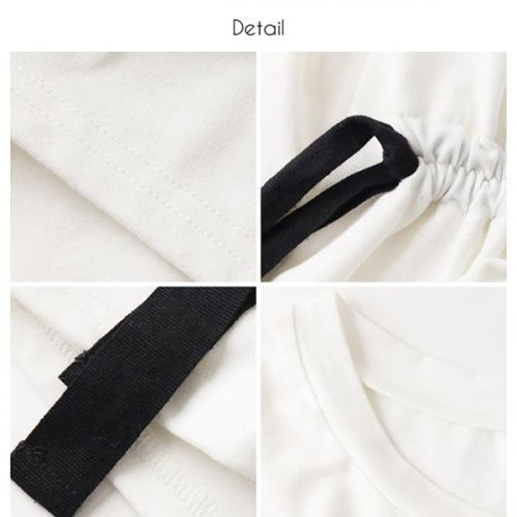 ウエストドロストトップスTシャツ レディース HoneyDrop | elamour | 詳細画像5 