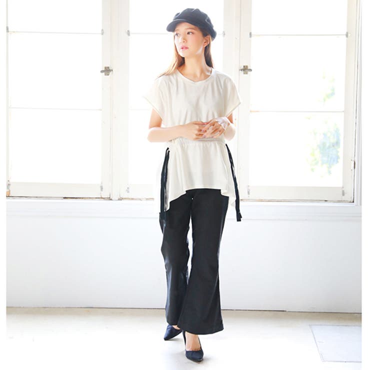 ウエストドロストトップスTシャツ レディース HoneyDrop | elamour | 詳細画像9 