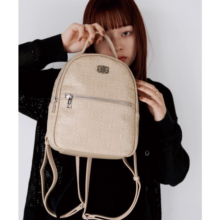 ベージュ | GYDA(ジェイダ)ミニリュック GY-B216 EMBOSS | ELGAES