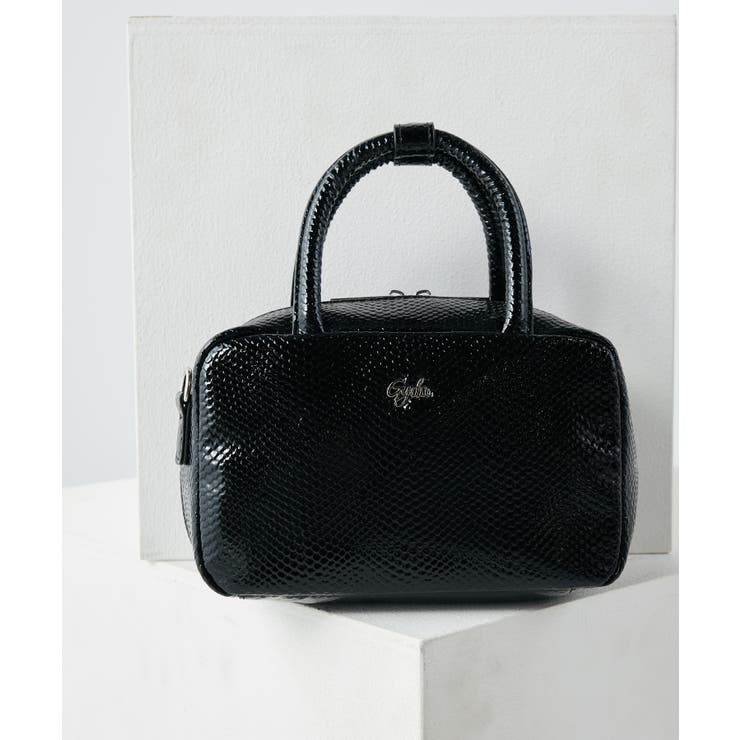 ブラック | GYDA(ジェイダ)2WAYミニボストンバッグ GY-B366 | ELGAES