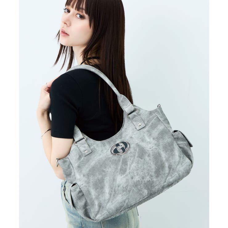 グレー | GYDA(ジェイダ)2WAYトートバッグ ショルダーバッグ GY | ELGAES