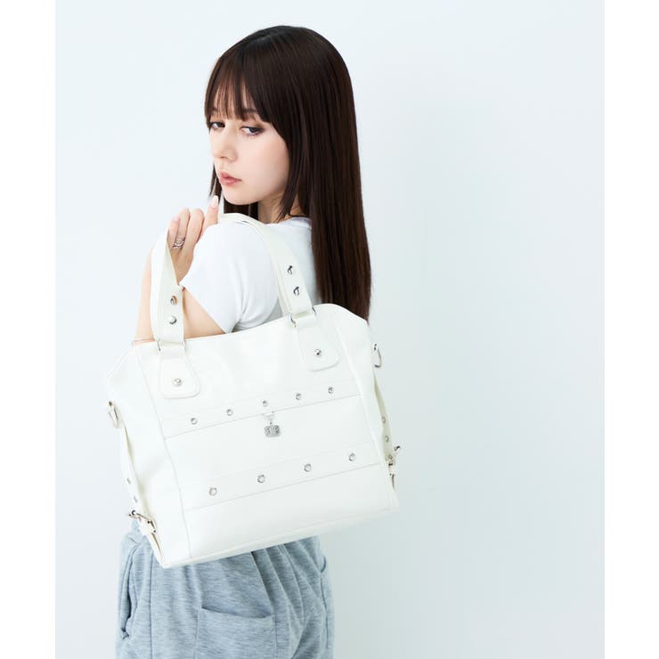 GYDA(ジェイダ)2WAYトートバッグ ショルダーバッグ GY | ELGAES | 詳細画像4 