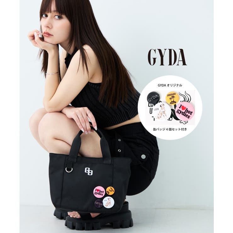 GYDA(ジェイダ)2WAYミニトートバッグ ショルダーバッグ 缶バッジ付き | ELGAES | 詳細画像1 