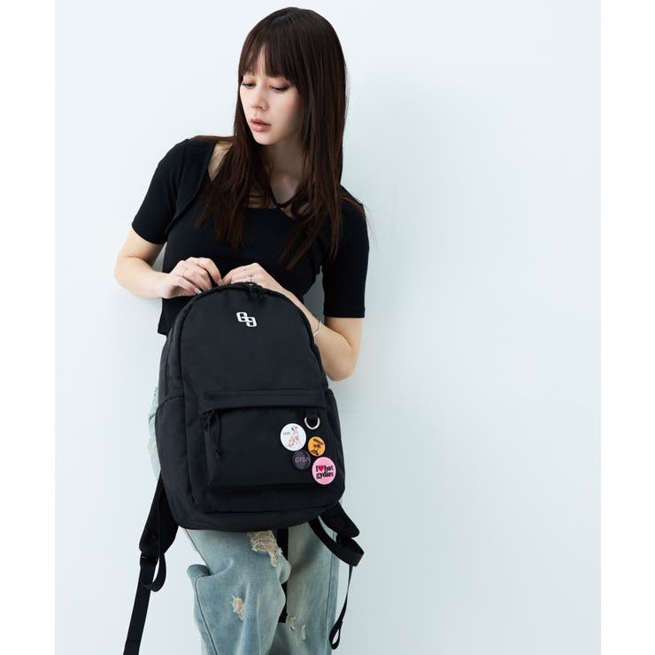 GYDA(ジェイダ)バックパック 缶バッジ付き GY-B445 カジュアル | ELGAES | 詳細画像4 