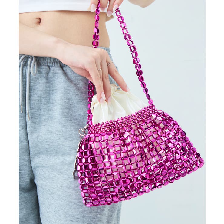 GYDA(ジェイダ)メタリックミニバッグ 巾着付き GY-B452 | ELGAES | 詳細画像3 