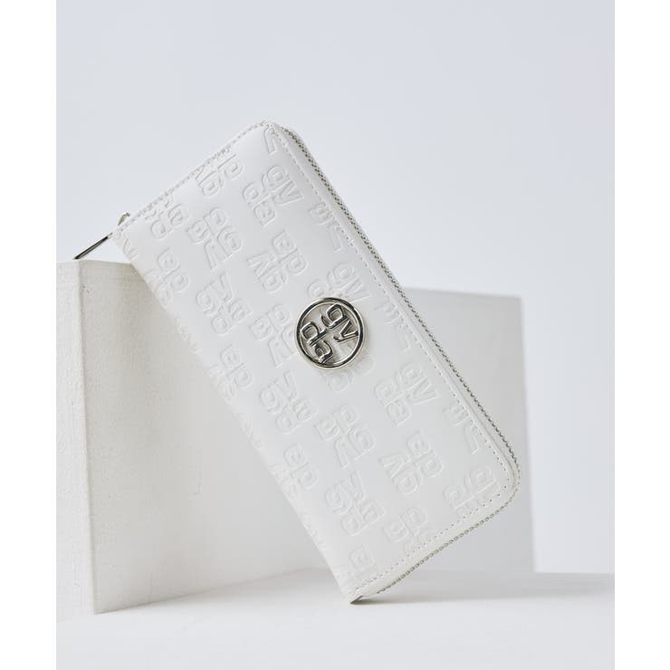 ホワイト | GYDA(ジェイダ)ラウンドファスナー長財布 GY-W301 | ELGAES