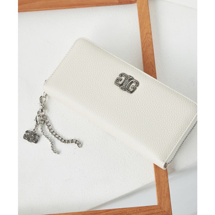 アイボリー | GYDA(ジェイダ)ラウンドファスナー長財布 GY-W341 | ELGAES