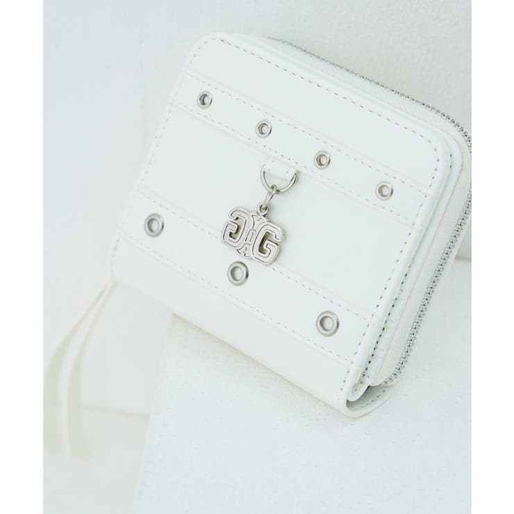 アイボリー | GYDA(ジェイダ)ラウンドファスナー二つ折り財布 GY W433 | ELGAES