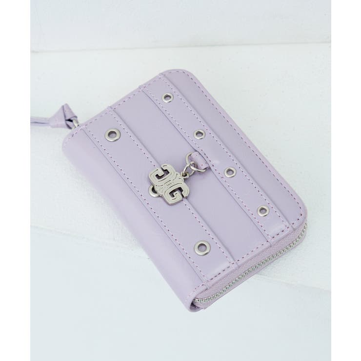 パープル | GYDA(ジェイダ)ラウンドファスナーコインケース GY W434 | ELGAES