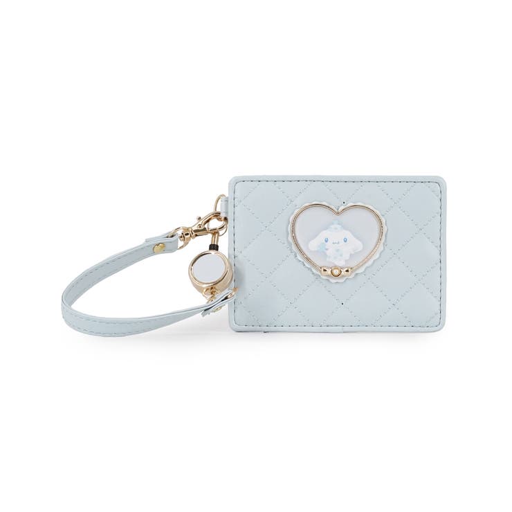 シナモロール | サンリオ リール付き単パスケース ハートフレームシリーズ | ELGAES