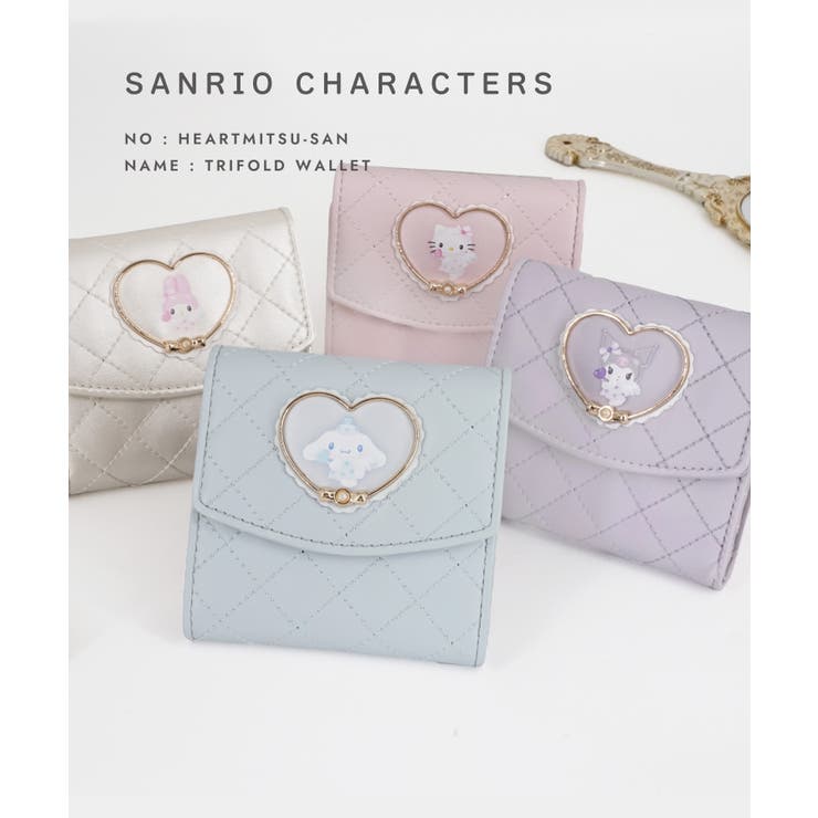 サンリオ 三つ折り財布 ハートフレームシリーズ | ELGAES | 詳細画像1 