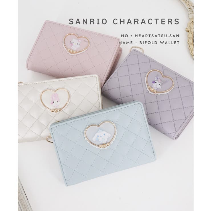 サンリオ 二つ折り財布 ハートフレームシリーズ | ELGAES | 詳細画像1 