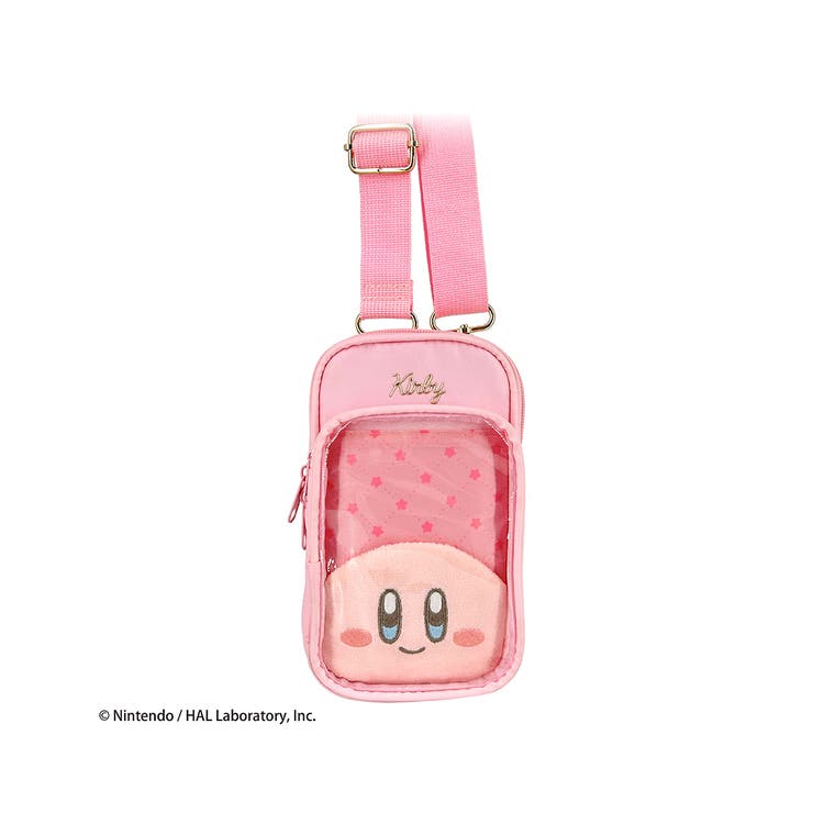ピンク | 星のカービィ もこもこポケット付き クリアポシェット | ELGAES
