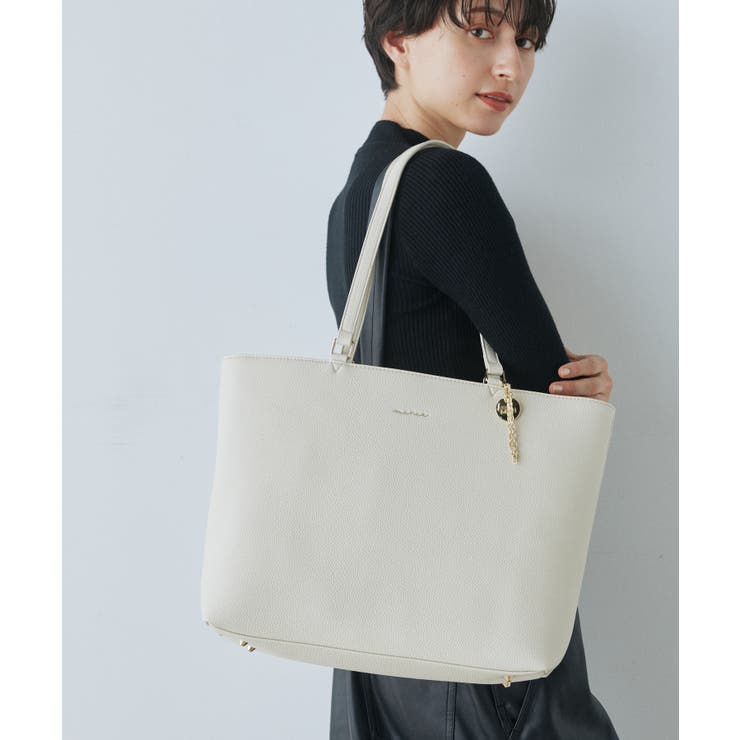 アイボリー | MURUA(ムルーア)トートバッグ A4対応 MR-B1258 | ELGAES
