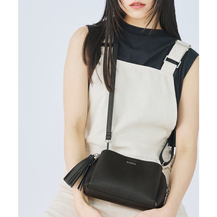 ブラック | MURUA(ムルーア)ミニショルダーバッグ MR-B1324 | ELGAES