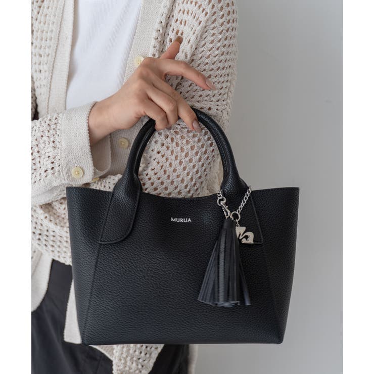 ブラック | MURUA(ムルーア)2WAYハンドバッグ MR-B1325 | ELGAES