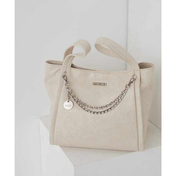 アイボリー | MURUA(ムルーア)2WAYハンドバッグ MR-B1365 | ELGAES