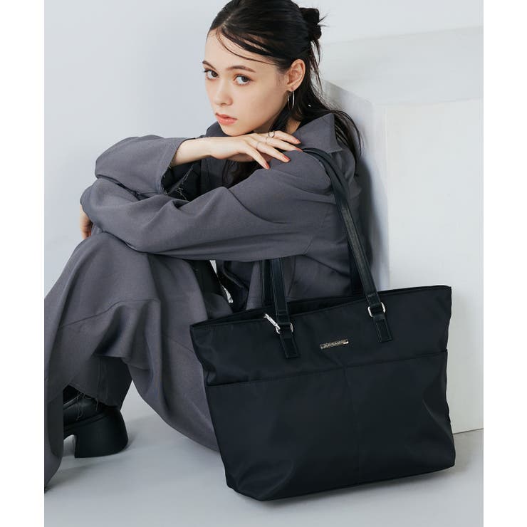 ブラック | MURUA(ムルーア)多機能トートバッグ A4対応 MR-B1384 | ELGAES