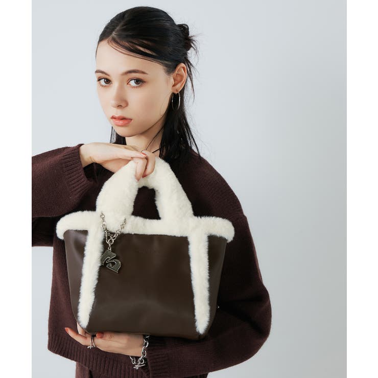 MURUA(ムルーア)異素材MIXミニトート MR-B1391 | ELGAES | 詳細画像4 