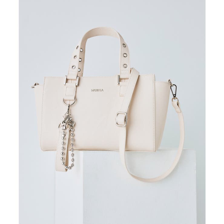 アイボリー | MURUA(ムルーア)2WAYハンドバッグ MR-B1404 | ELGAES