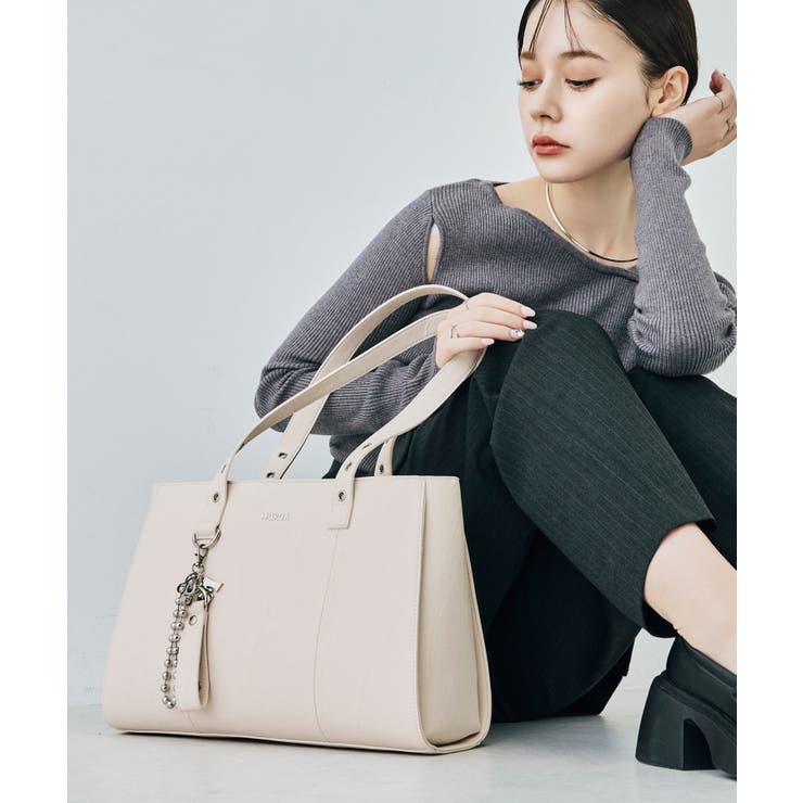 アイボリー | MURUA(ムルーア)トートバッグ MR-B1405 | ELGAES