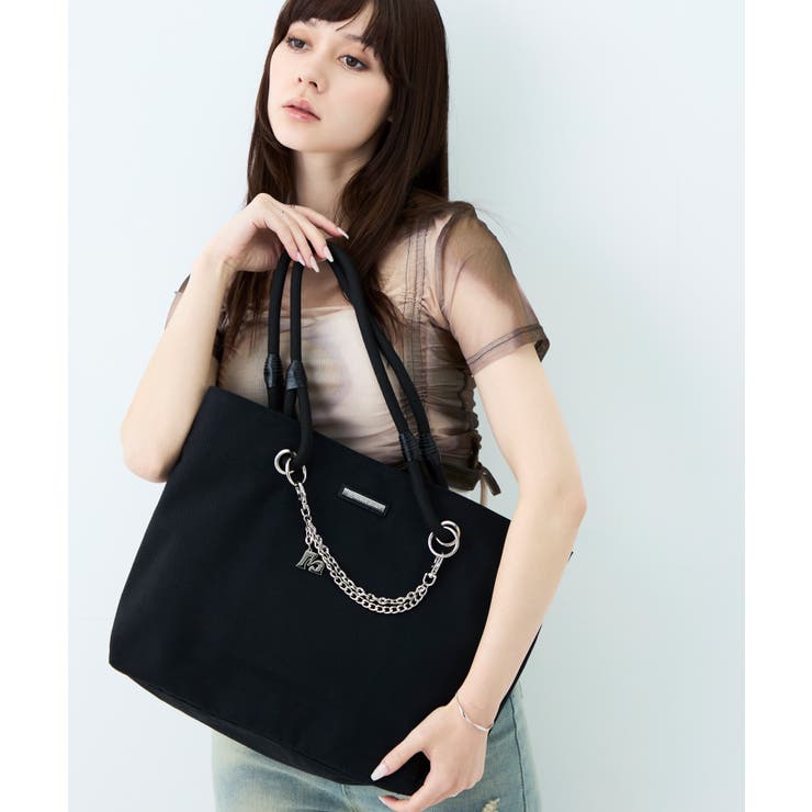 ブラック | MURUA(ムルーア)キャンバストートバッグ A4対応 MR | ELGAES