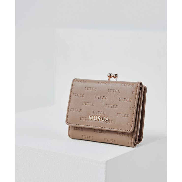 ベージュ | MURUA(ムルーア)口金ミニ財布 MR-W1312 | ELGAES