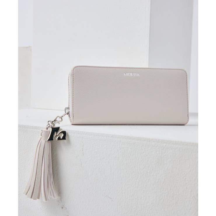 ライトグレー | MURUA(ムルーア)ラウンドファスナー長財布 MR-W1321 | ELGAES