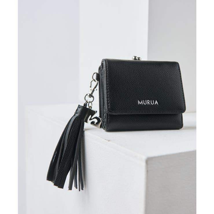 ブラック | MURUA(ムルーア)口金ミニ財布 MR-W1322 | ELGAES