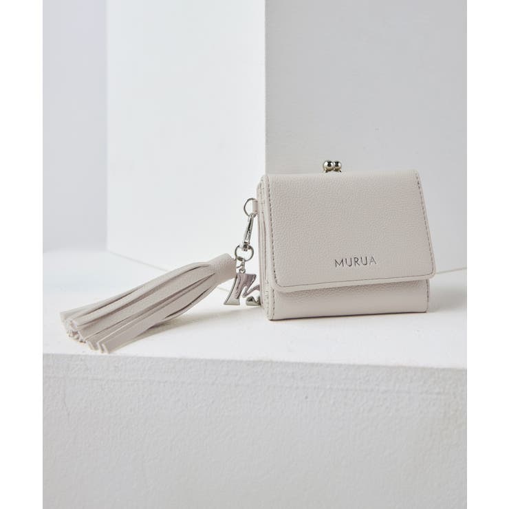 ライトグレー | MURUA(ムルーア)口金ミニ財布 MR-W1322 | ELGAES