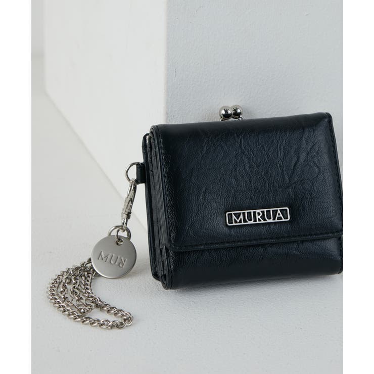 ブラック | MURUA(ムルーア)口金ミニ財布 MR-W1362 | ELGAES