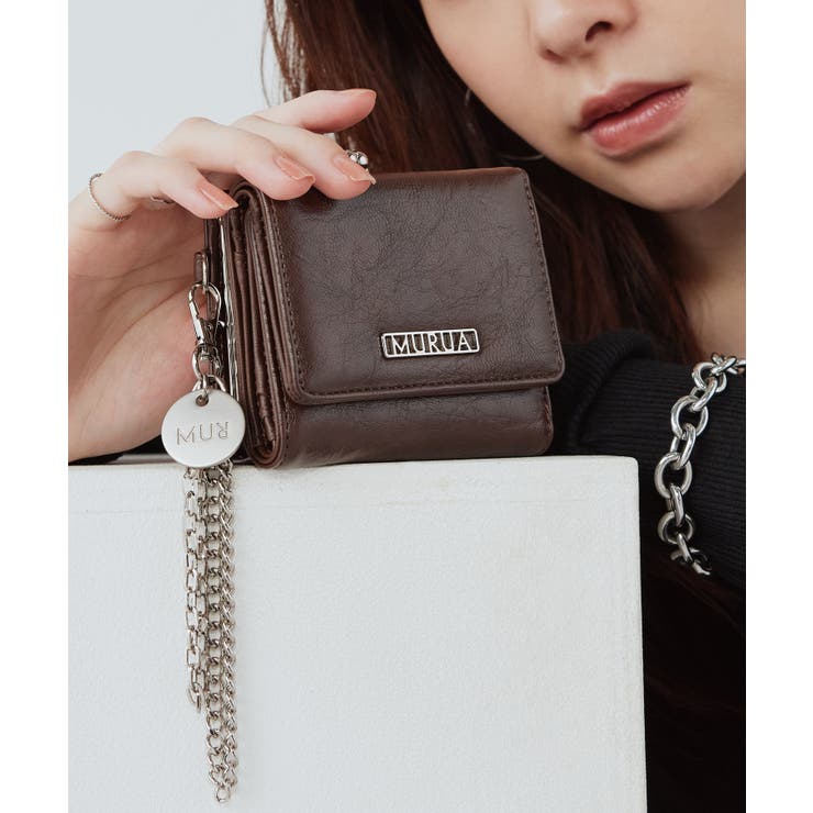 ブラウン | MURUA(ムルーア)口金ミニ財布 MR-W1362 | ELGAES