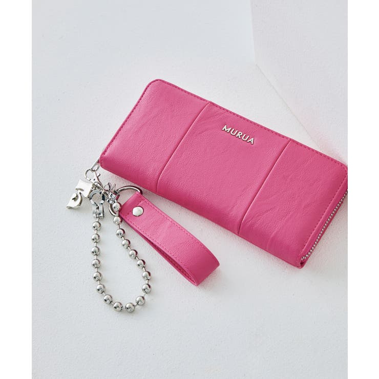ピンク | MURUA(ムルーア)長財布 MR-W1401 | ELGAES