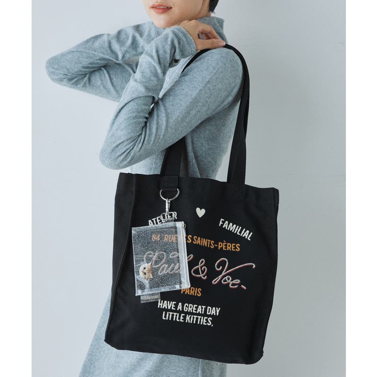 ブラック | PAUL&JOE ACCESSOIRES トートバッグ PJA-B1141 | ELGAES