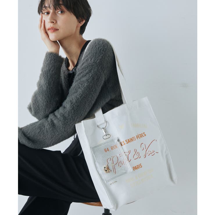 ホワイト | PAUL&JOE ACCESSOIRES トートバッグ PJA-B1141 | ELGAES