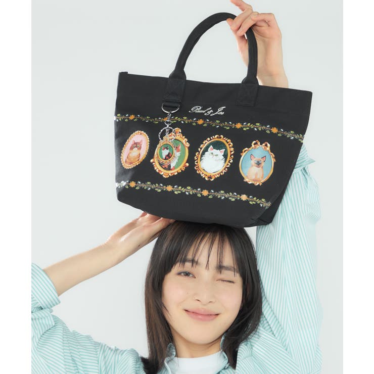 ブラック | PAUL&JOE ACCESSOIRES ミニトートバッグ PJA-B1192 | ELGAES