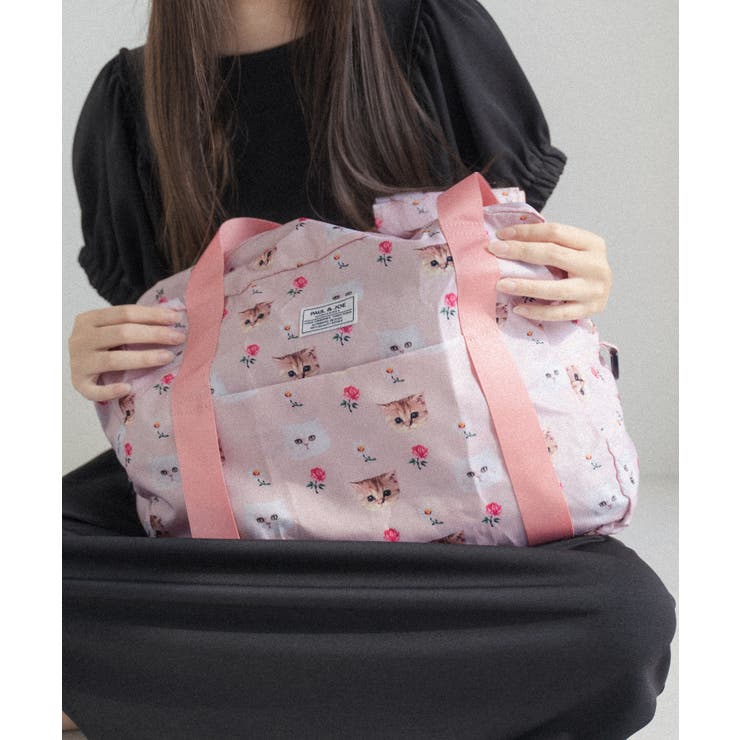 ピンク | PAUL&JOE ACCESSOIRES 折りたたみボストン PJA-B845 | ELGAES