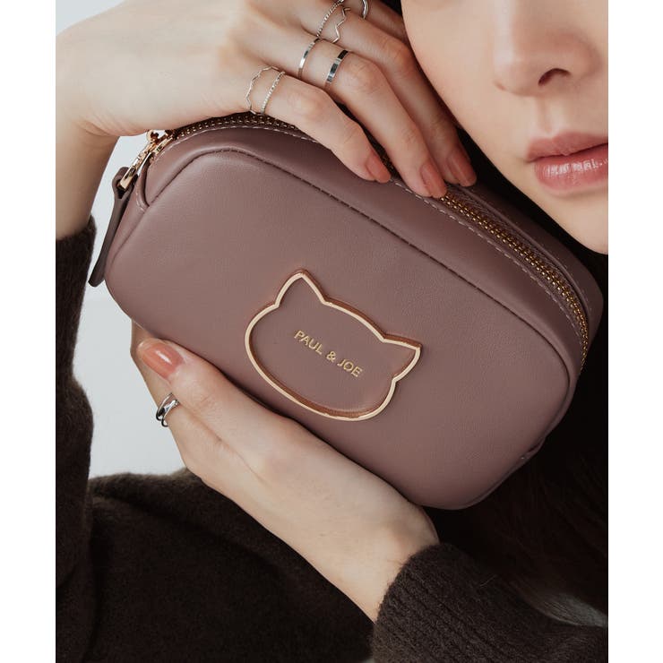 パープル | PAUL&JOE ACCESSOIRES スクエアポーチ PJA-P1275 | ELGAES