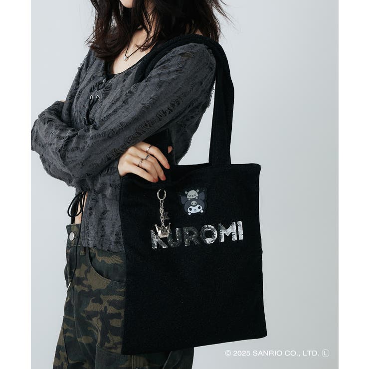 ブラック | サンリオキャラクターズ トートバッグ SAN-0121 | ELGAES