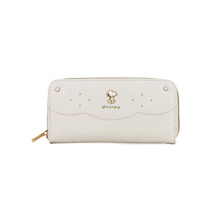パールホワイト | スヌーピー.パールシリーズ 長財布 | ELGAES