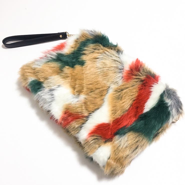 FAUX FUR CLUTCH BAG マルチフェイクファークラッチバッグ. - クラッチ