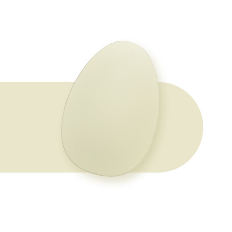 【フタ付】クリームイエロー | こするだけ！ガラス脱毛器 脱毛 除毛 | Emmmo