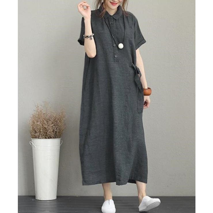 ロングシャツワンピース | ENAF | 詳細画像1 