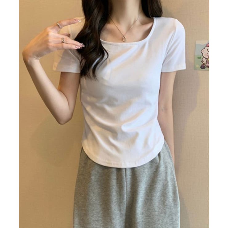 美シルエットスクエアネックフィットT | ENAF | 詳細画像20 